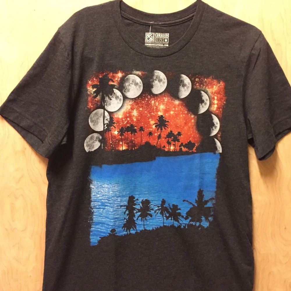 Curbside size Medium Tee-shirt gray color